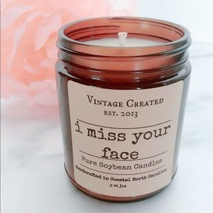 NEW I Miss Your Face Soy Candle Gift 9 ounces
